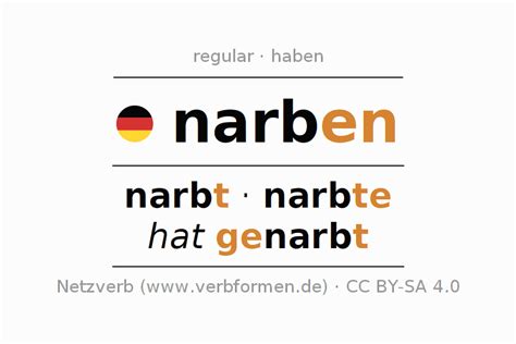 narben englisch|German